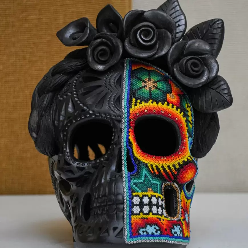 Calavera en arte huichol, Nayarit