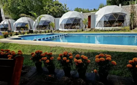 Campamento glamuroso "Glamping"