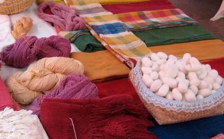 San Pedro Cajonos, Campamento de Bordado; Oaxaca.