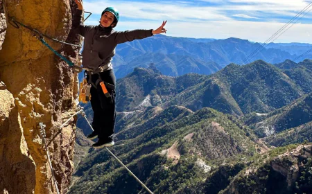 Tirolesas que atraviesan el pueblo y los cañones cercanos, ¡descubre el destino!